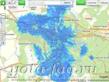 Карта покрытия йота башкортостан